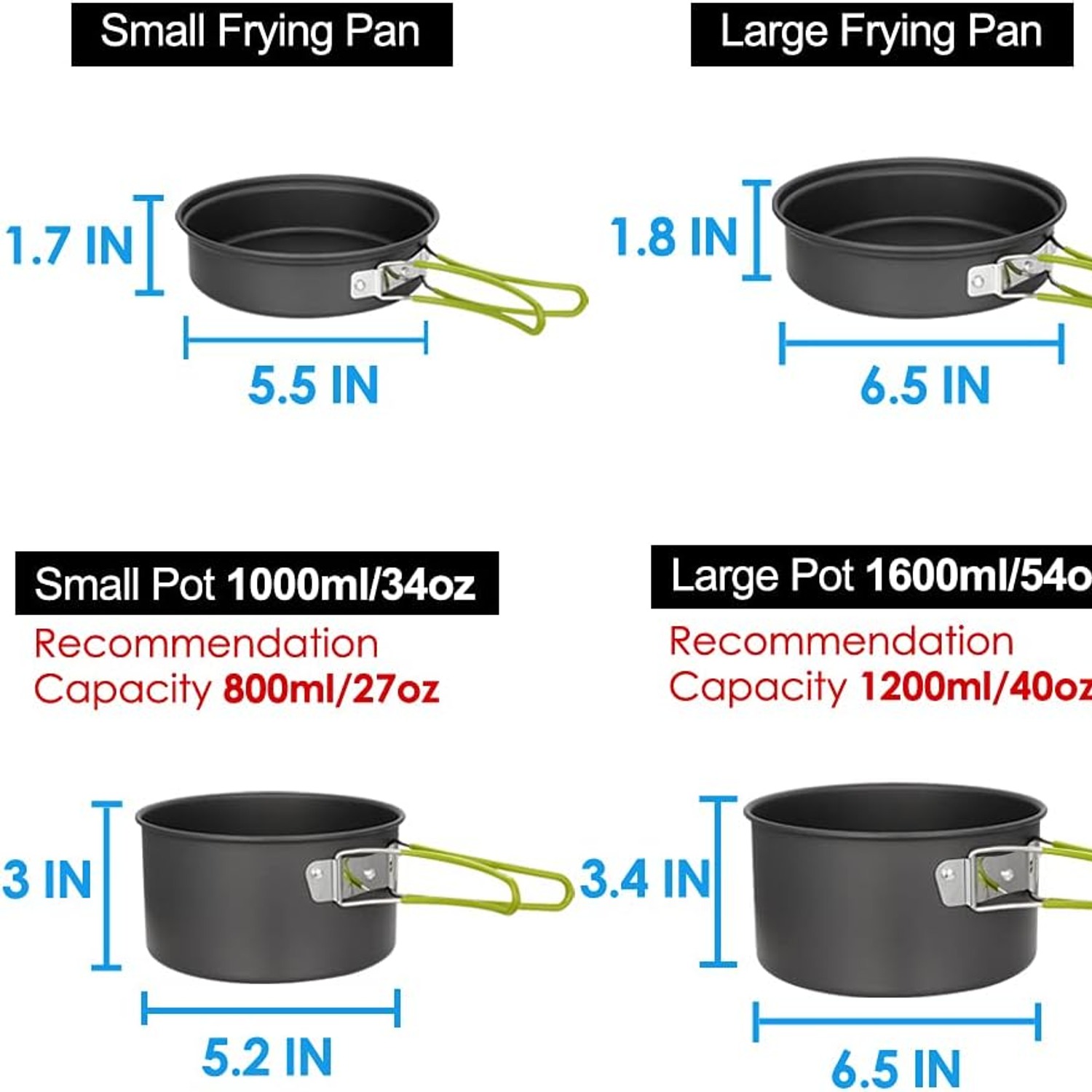 2 Person Camping Cookware Set