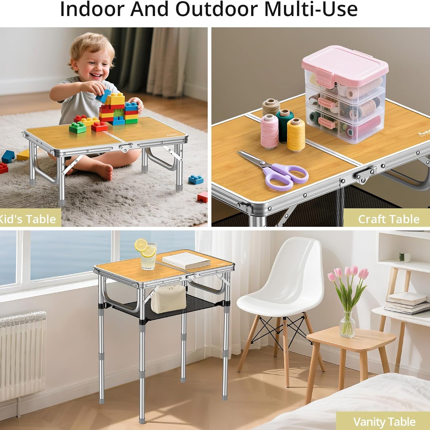 Adjustable Height Camping Table 2ft: image 5