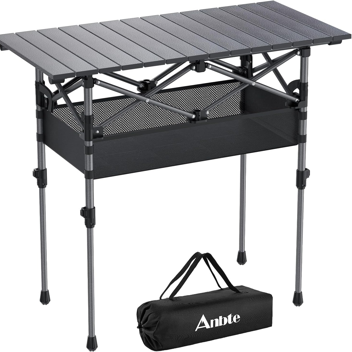 Anbte Roll Top Camping Table (3ft, Two Heights)