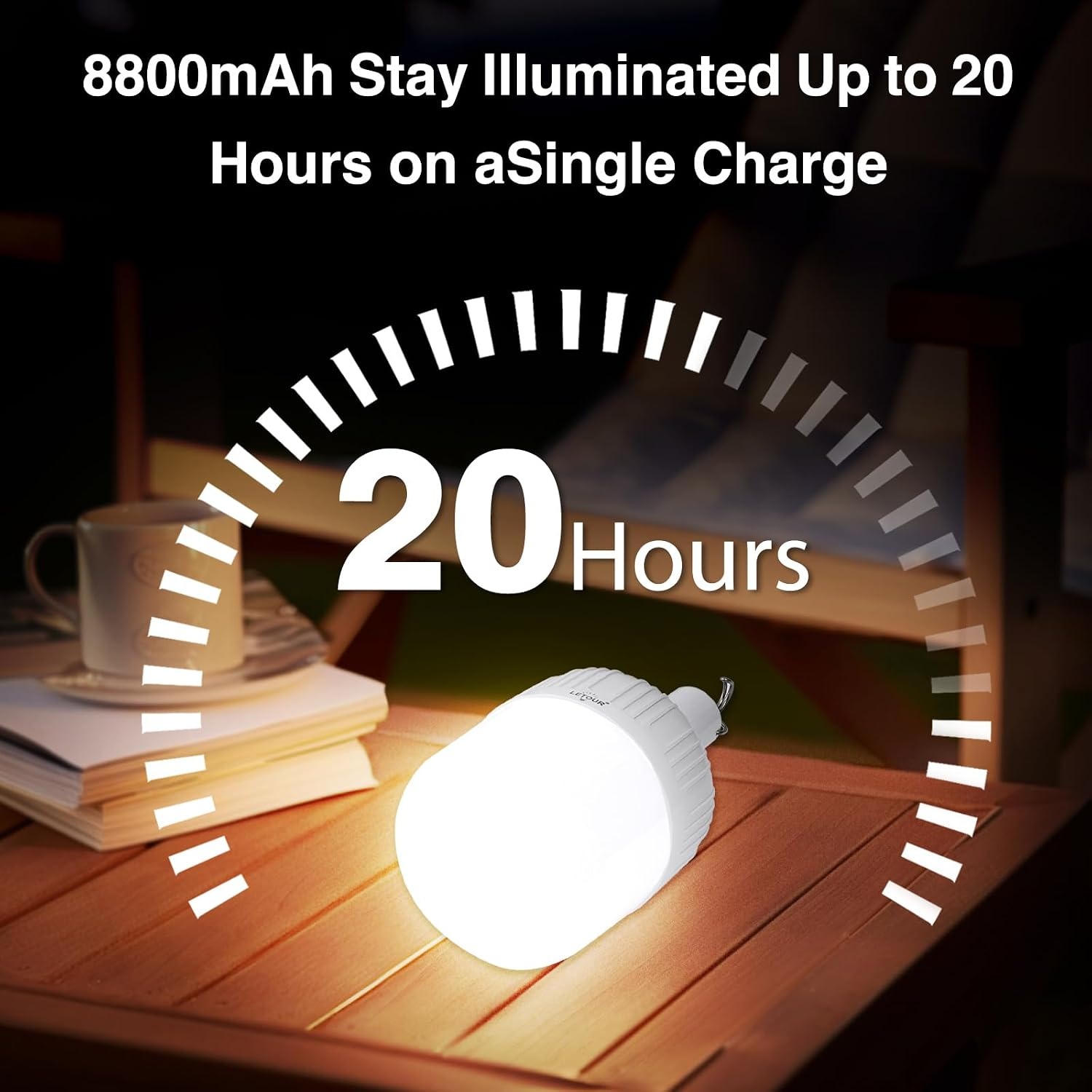 LETOUR 5000 Lumen Rechargeable LED Camping Light