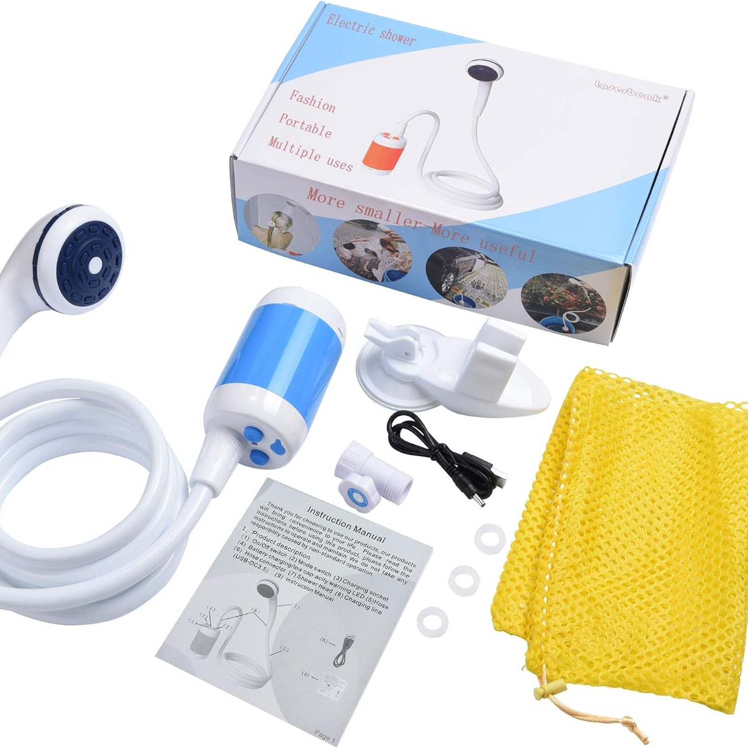 Portable Camping Shower Pump with Rechargeable Battery: image 7