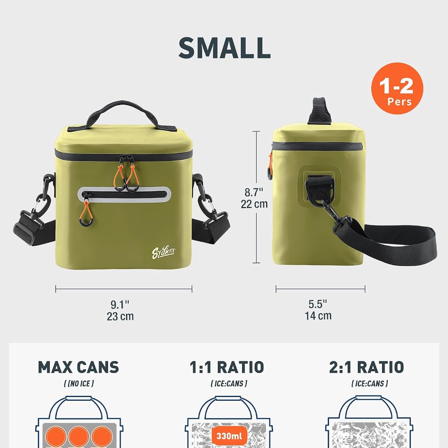 Sydioor Soft Sided Insulated Cooler Bag (16 Can, 14L): image 5
