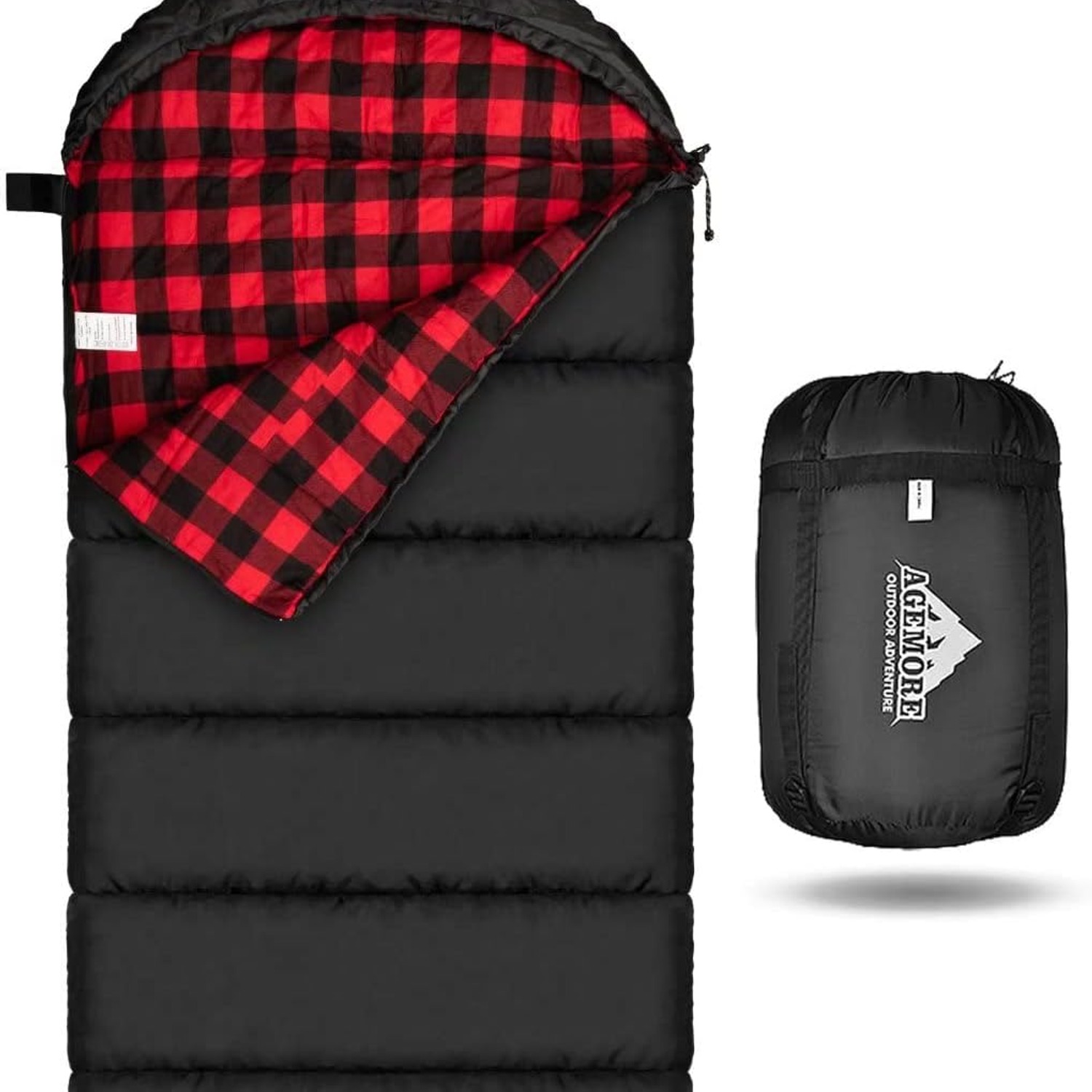 Mcota Cotton Flannel Lined Sleeping Bag (X-Large, 1 Person)