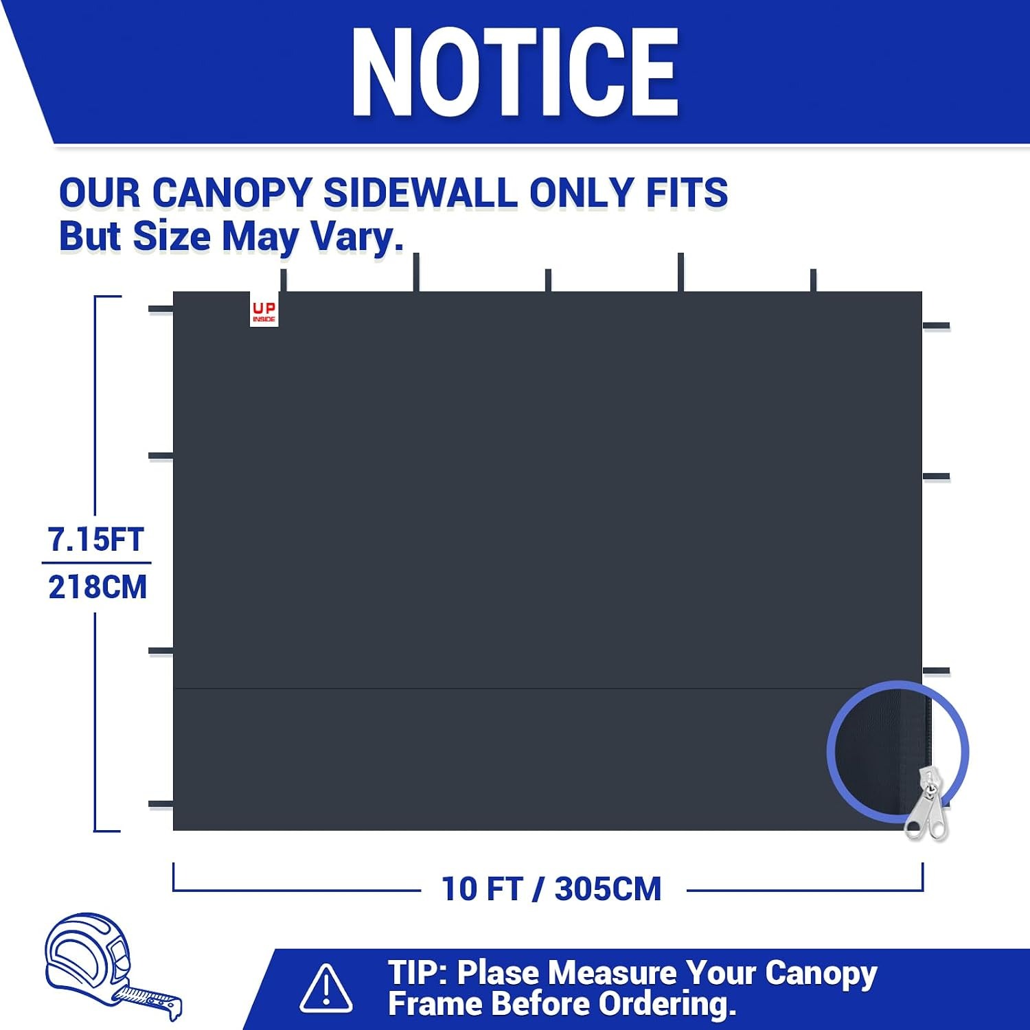 Gazebo Side Walls 3 Pack (3m Waterproof Polyester Panels)