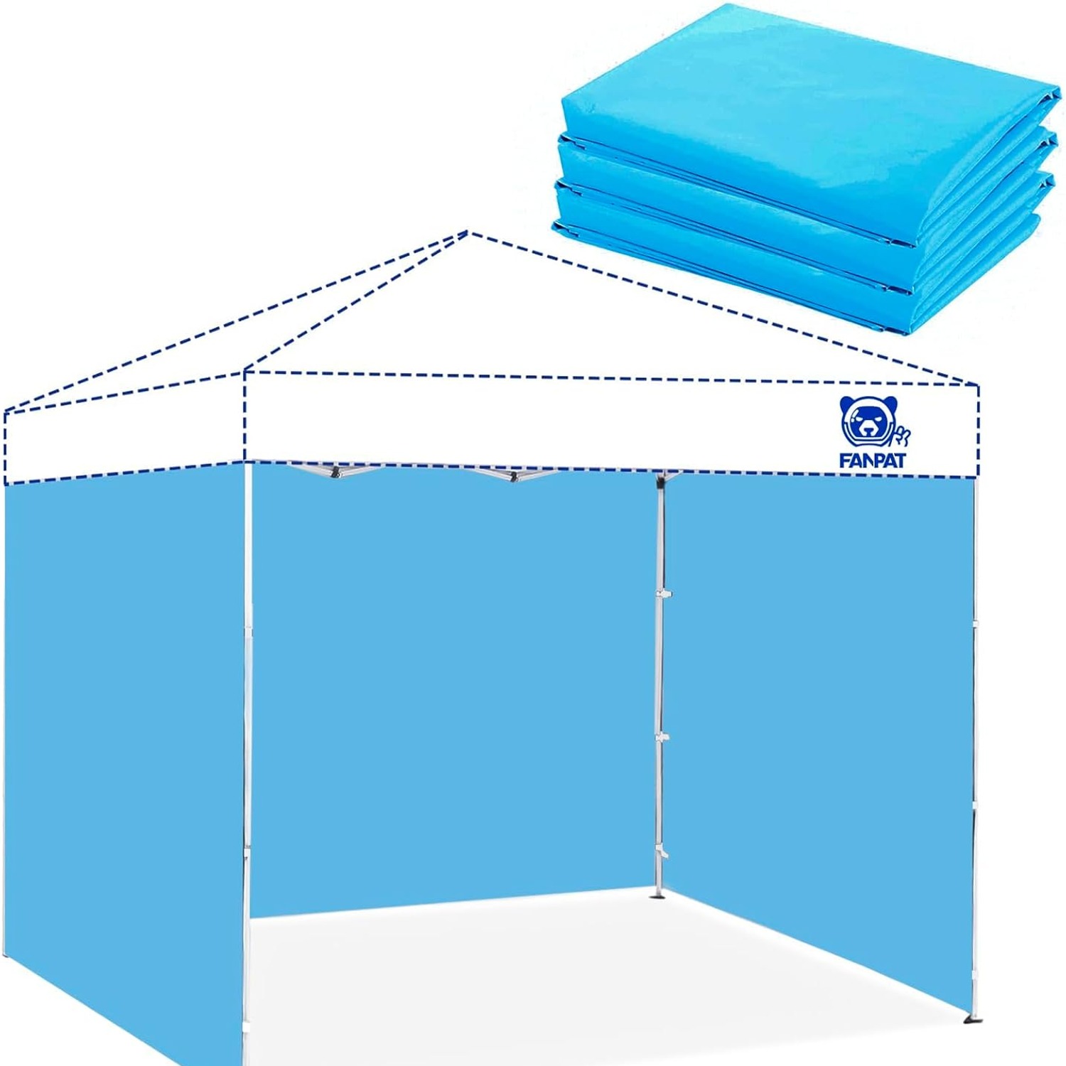 Gazebo Side Walls 3 Pack (3m Waterproof Polyester Panels): image 8