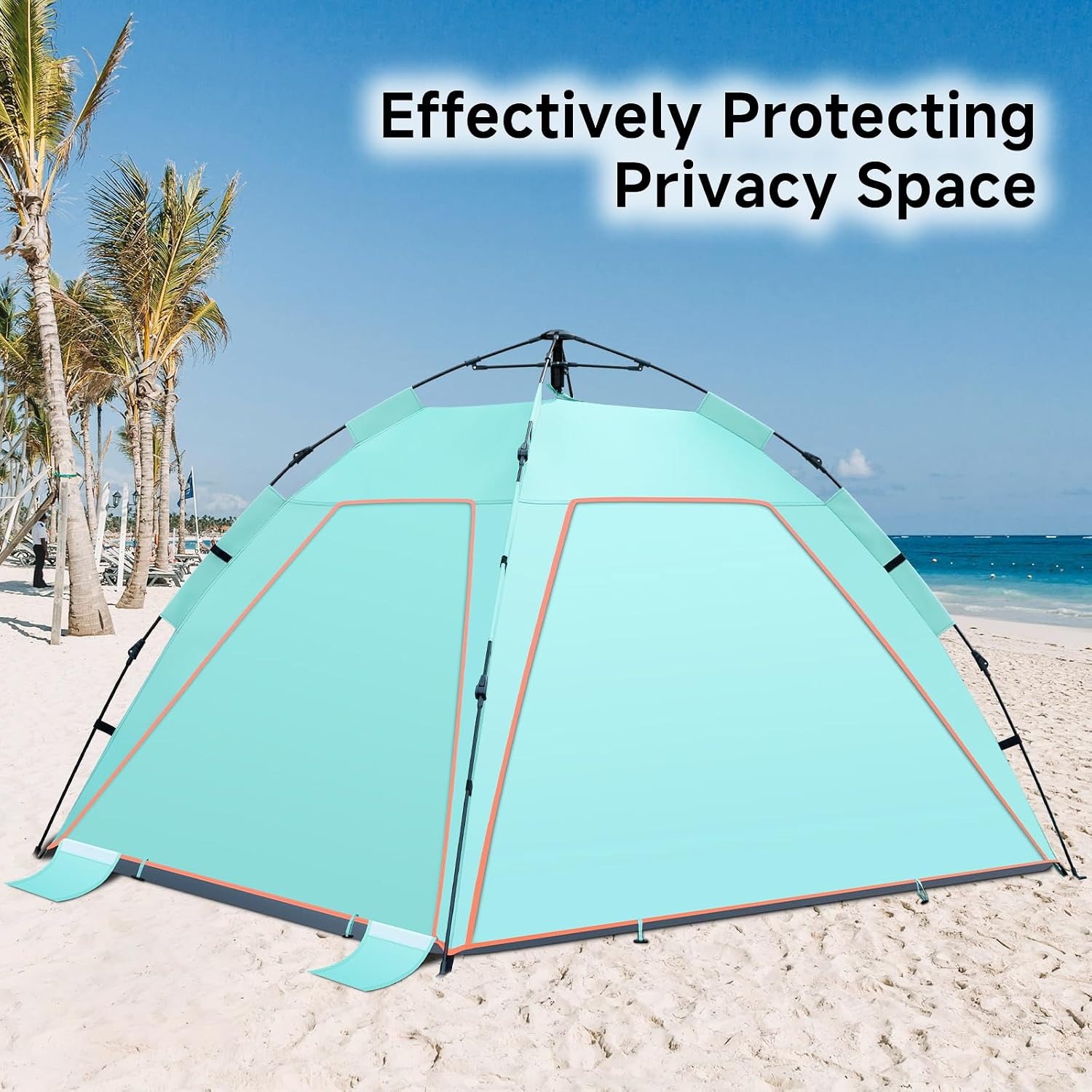 Temaster Automatic Pop Up Beach Tent Sun Shelter: image 5